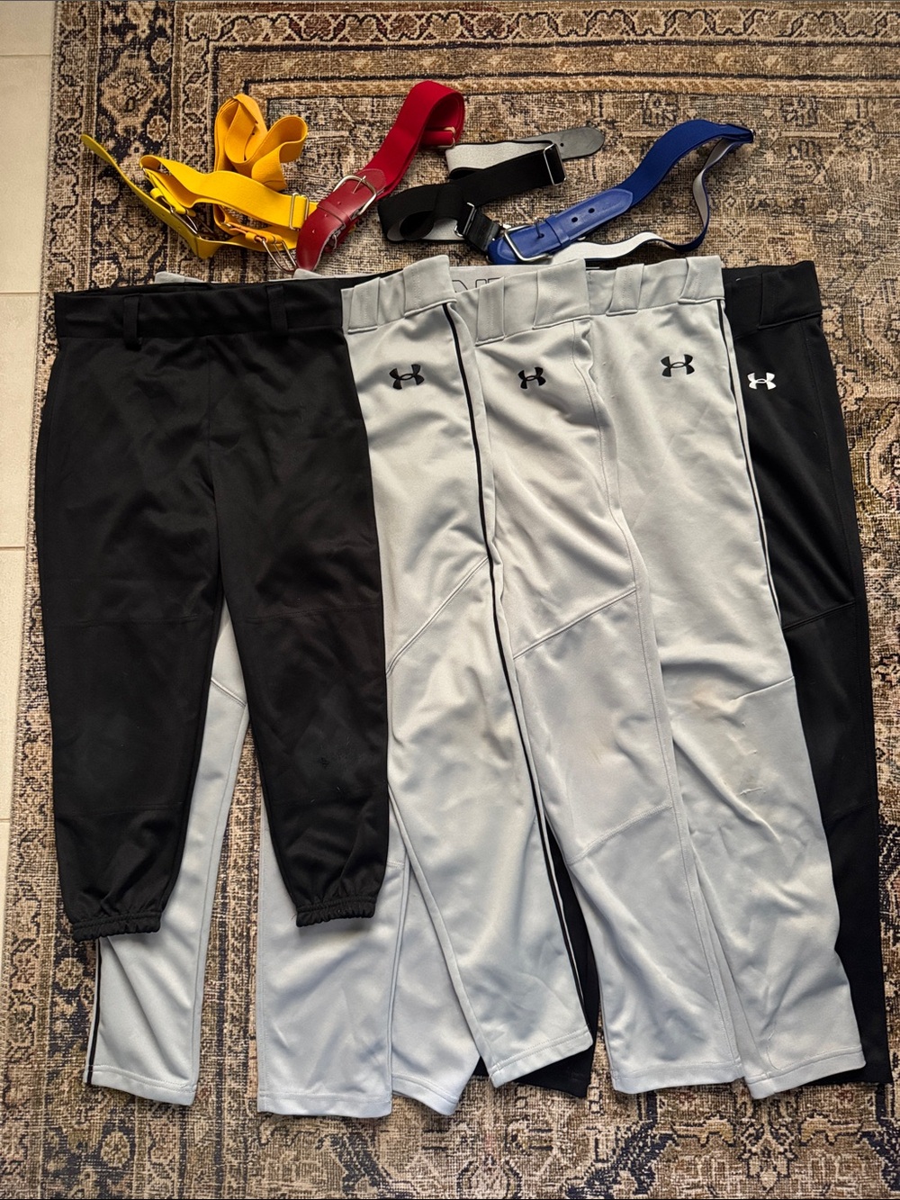 Under Armour Baseball Pant Bundle Black & Light Gray